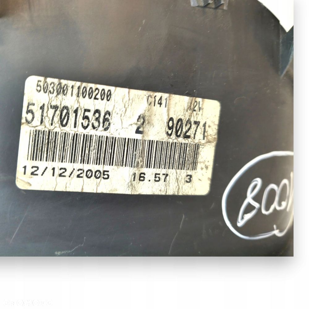 LICZNIK ZEGARY 51701536 Fiat Grande Punto 1.2 1.4 8V 1.4 16V 184 436km eu - 2