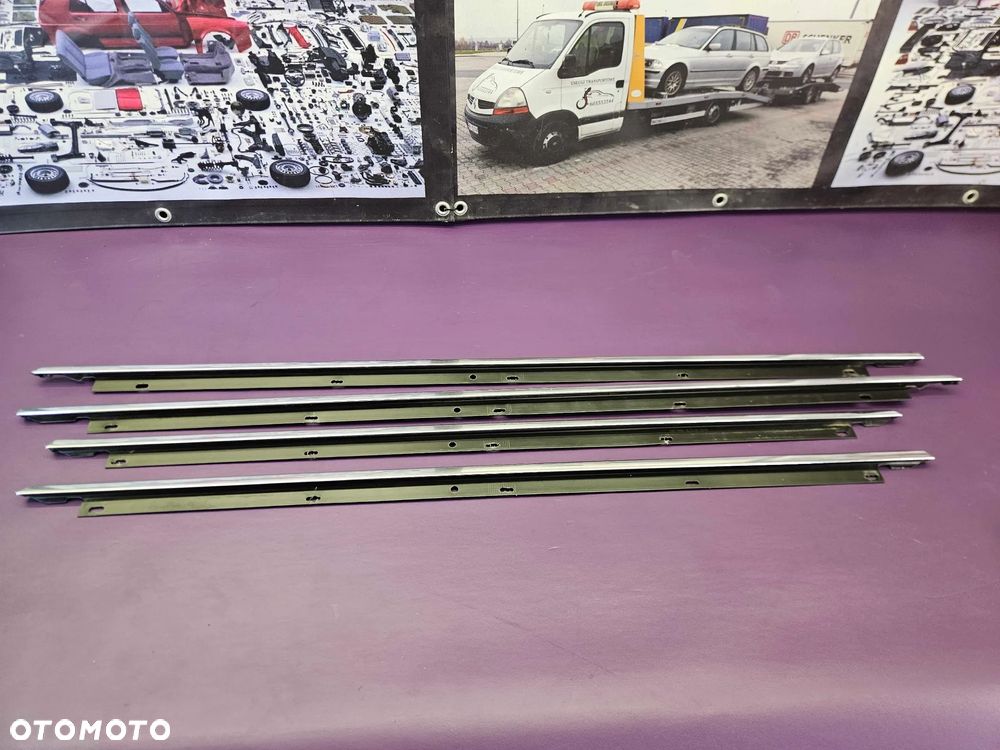 Listwa Listwy Zgarniajace Szyb Szyby Chrom Chromowane AUDI A6 C6 Sedan Kombi - 2