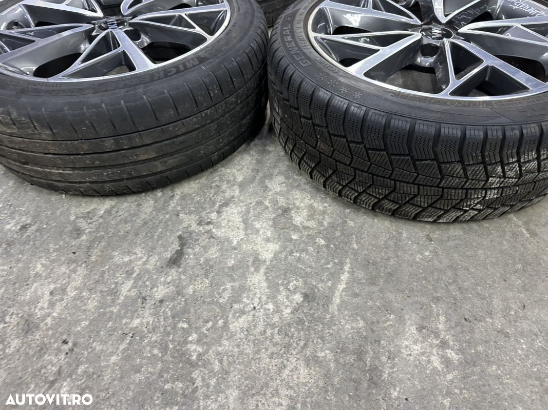 Set jante aliaj KIA NIRO an 2019 cu cauciucuri 225/45R18 ,2 de iarna si 2 de vara si senzori presiune - 7