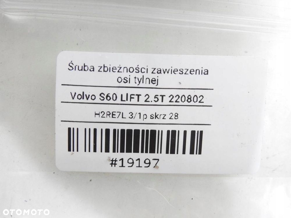 ŚRUBA MIMOŚRODOWA TYŁ VOLVO S60 I 2.5 T - 7