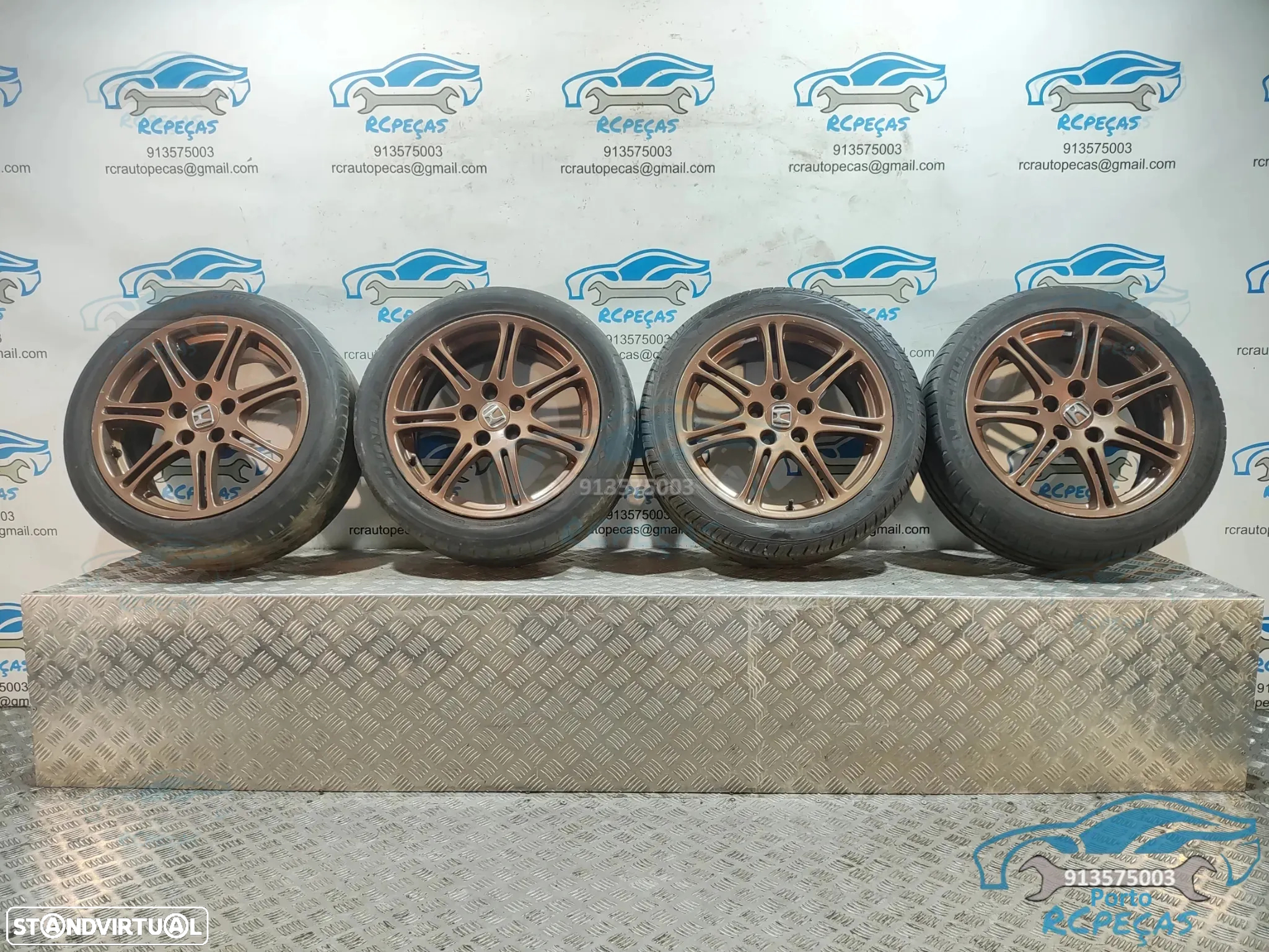 Conjunto Jantes 17" Honda Civic 7 EP3 Type R - 7J | ET45 | 5x114,3 - Originais | Jante | 42700-S5T-770A | S5T-770A | 225 45 17 | 5 x 114.3 | 17 Polegadas - 2