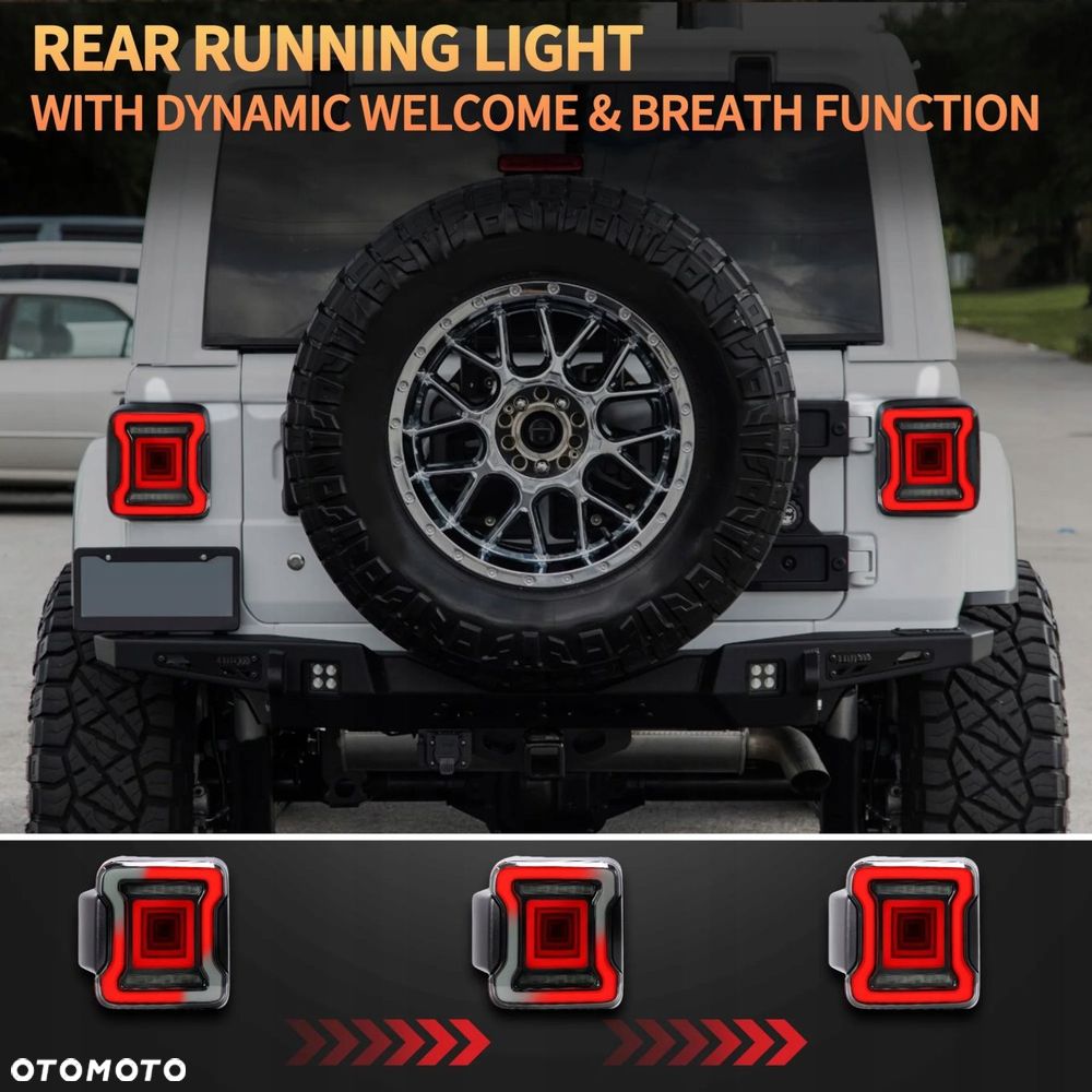 Lampy tyl kpl Vland Led Dynamic Tuning Smoke Jeep Wrangler JL 4 IV 2017-26 - 7