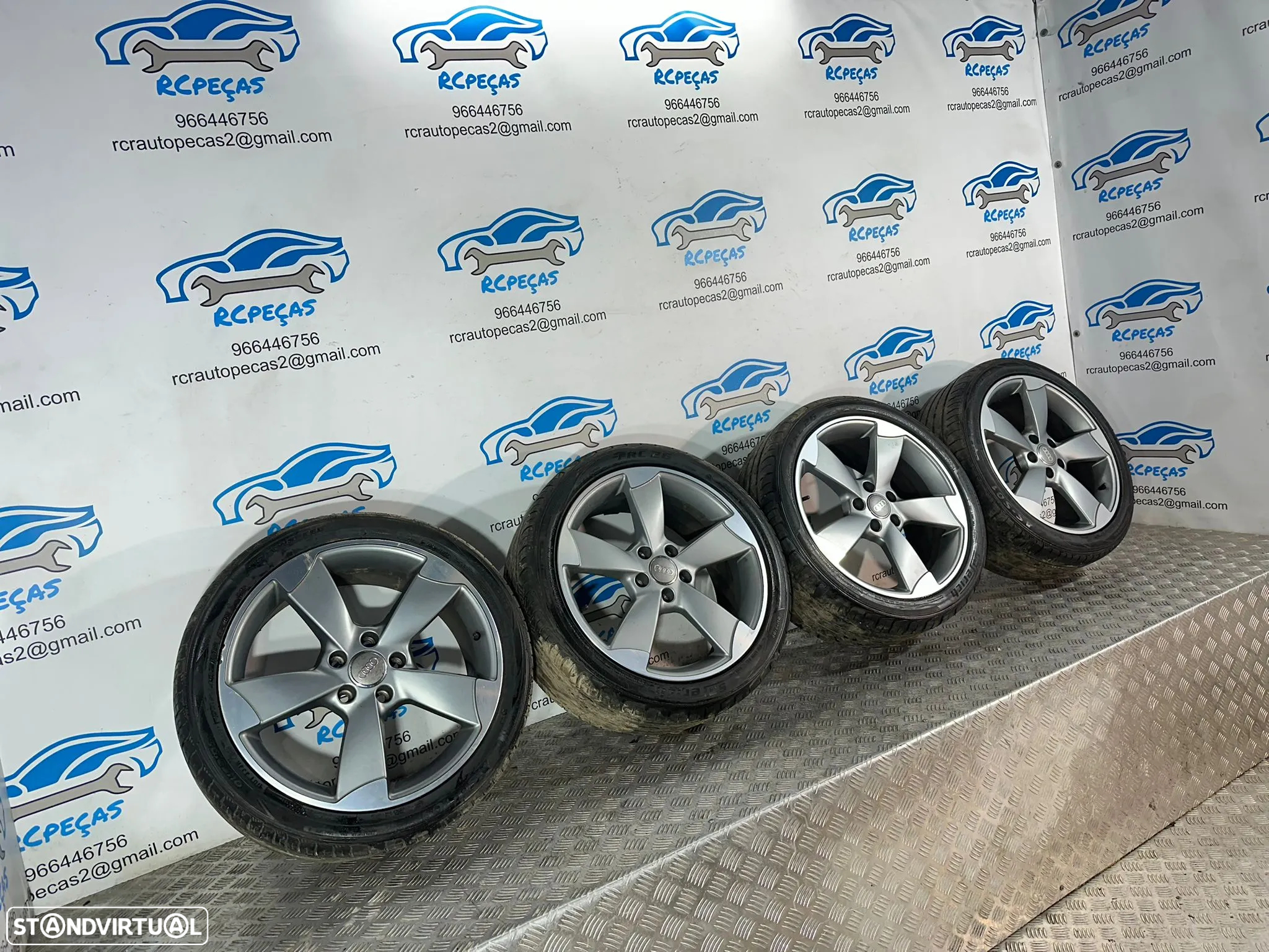 .Conjunto Jantes 18 Rotor Audi S-Line A3 8P 5x112 8J ET42 - 3