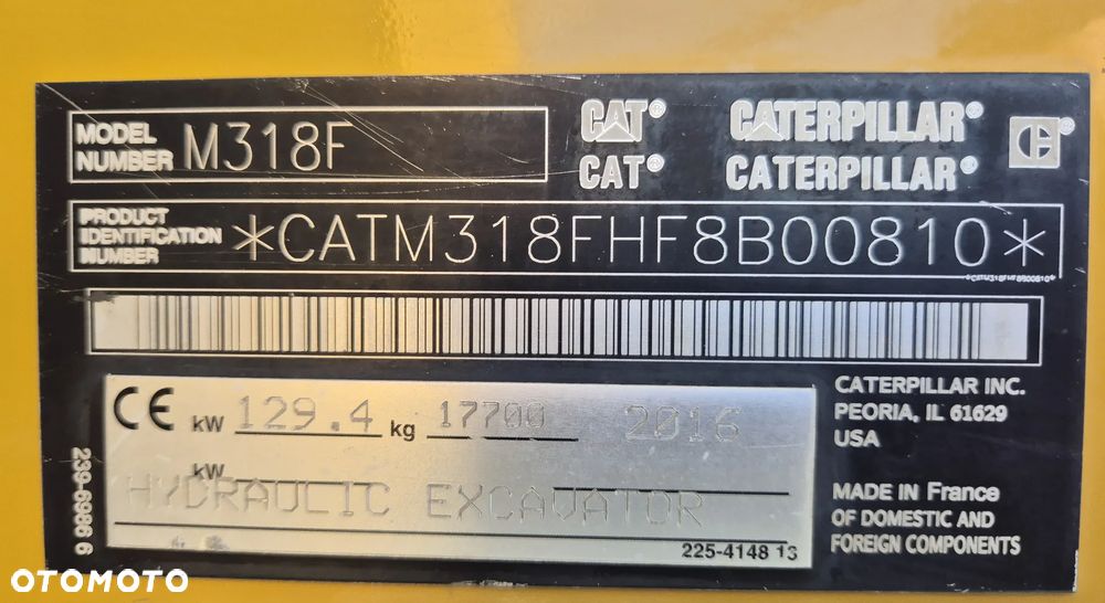 Caterpillar M318F / z Niemiec / Bardzo zadbana / - 7