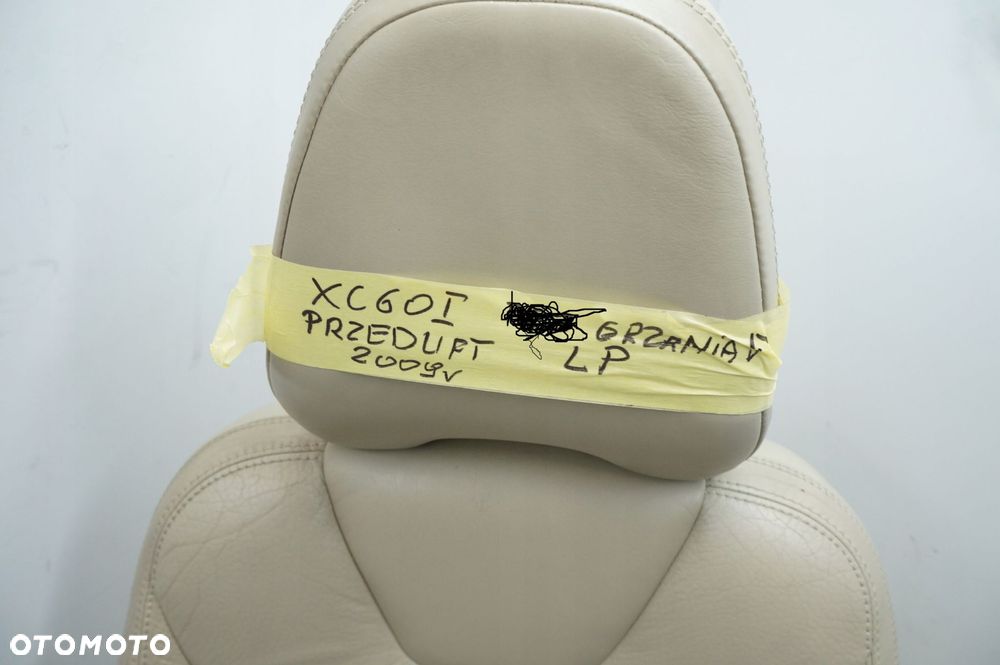 volvo xc60 fotel lewy przód lewy przedni grzany elektryczny beż - 4