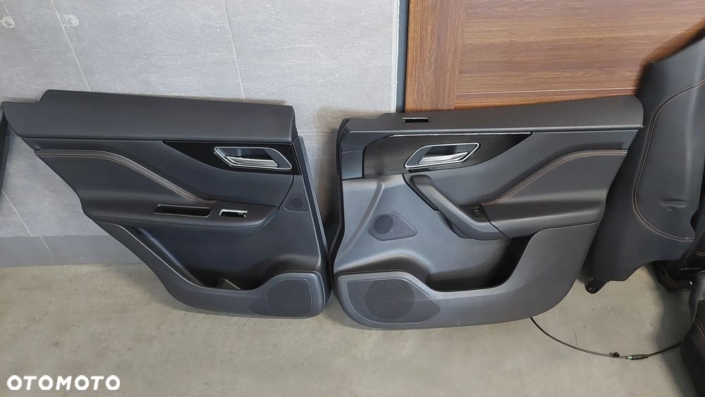 FOTELE PRZÓD TYŁ KOMPLET SKÓRA PLUS BOCZKI JAGUAR F-PACE R2018 EUROPA TUNEL PODŁOKIETNIKI - 7