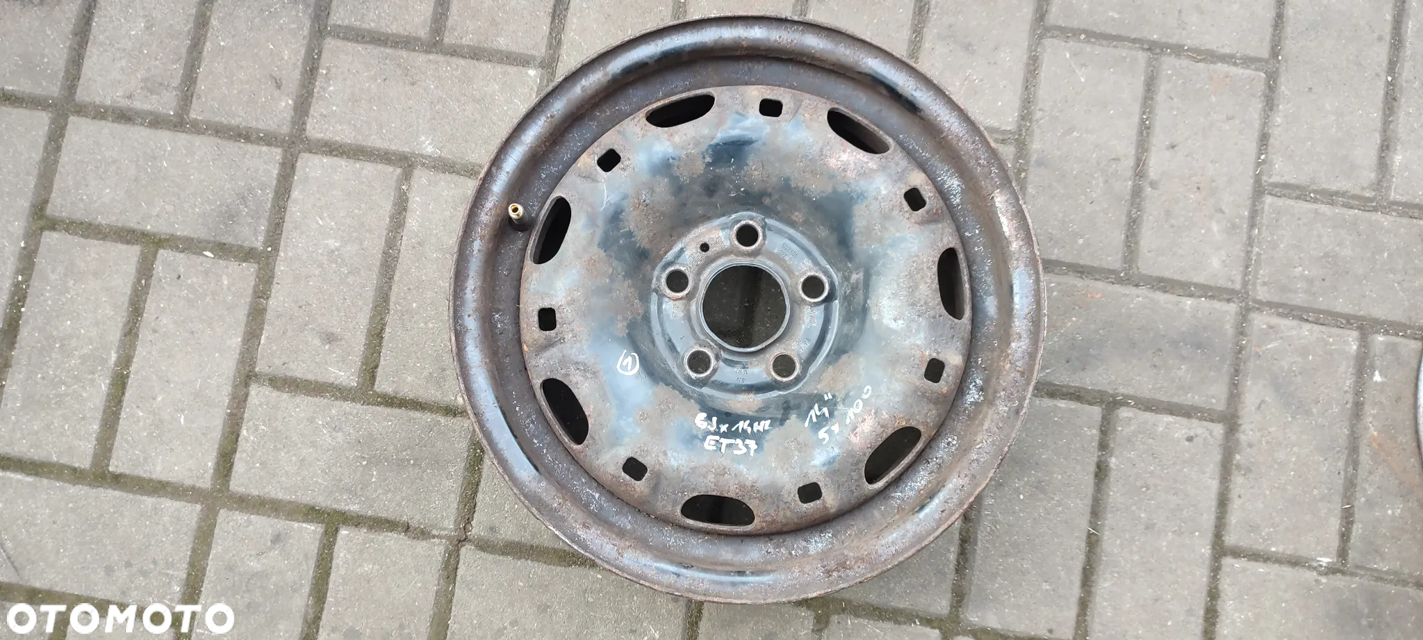 FELGI 5x100 6Jx14 CALI ET37 VW POLO FOX SEAT IBIZA CORDOBA SKODA FABIA KOMPLET 4 SZTUKI - 2