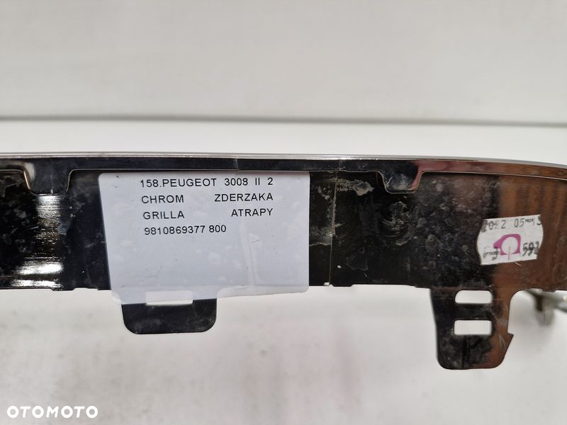 PEUGEOT 3008 II 2 CHROM ZDERZAKA GRILLA ATRAPY 9810869377 - 9