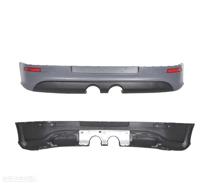 DIFUSOR VOLKSWAGEN VW GOLF 5 03-08 LOOK R32 + LINHA DE ESCAPE - 6