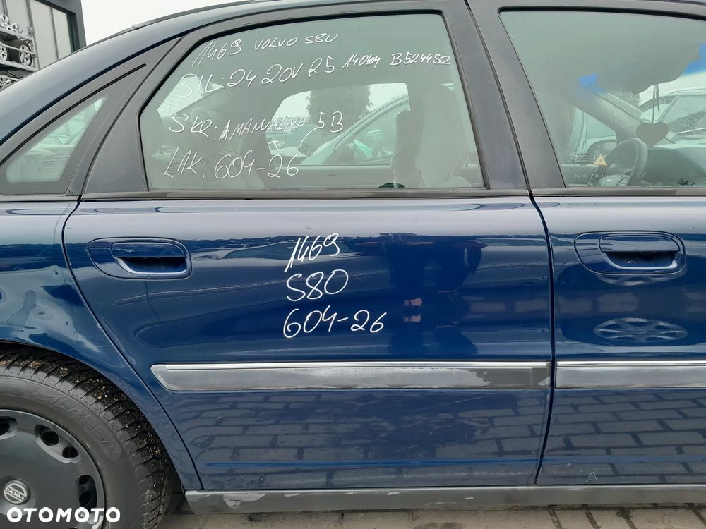 VOLVO S80 DRZWI PRAWE TYLNE PRAWY TYŁ KOLOR: 604-26 - 1