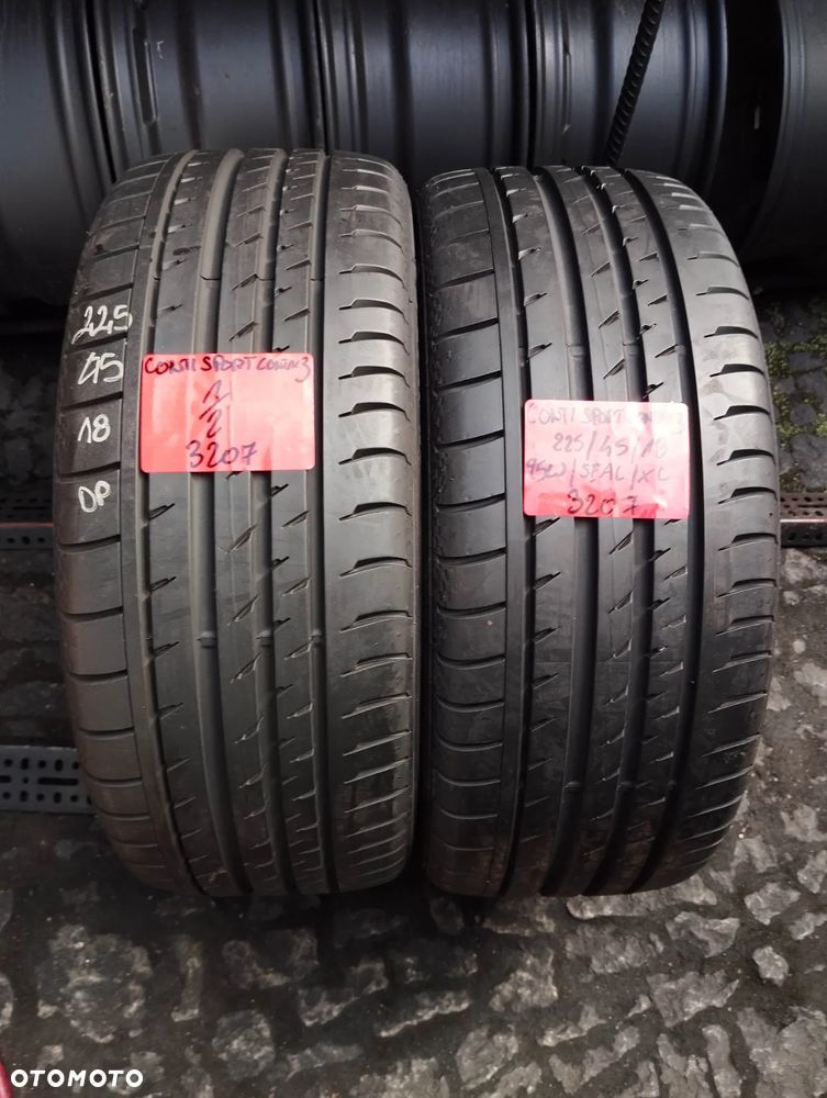225 45 18 Coontinental Conti Sport Contact 3 95 W 2szt lato - 1