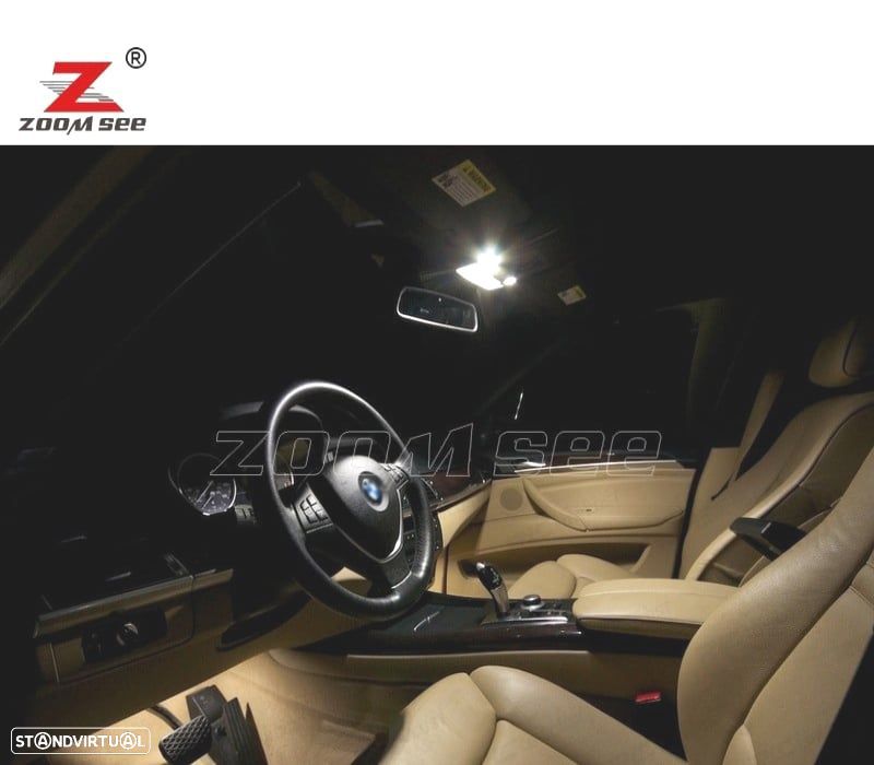 KIT COMPLETO DE 22 LÂMPADAS LED INTERIOR PARA BMW X6 E71 E72 X6 M 2008 -2014 - 4