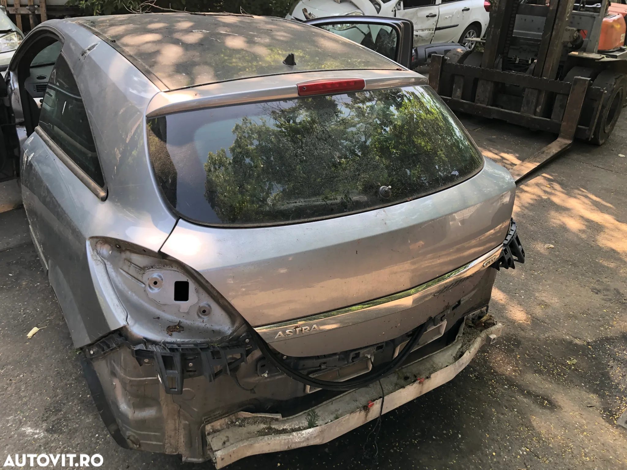 Haion portbagaj complet cu luneta Opel Astra H GTC coupe 2007 gri bleo - 4