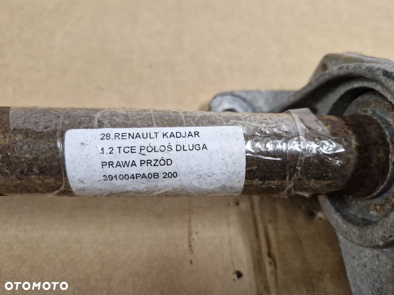 renault kadjar 1.2 tce półoś prawy przód prawa przednia długa 391004pa0b - 6