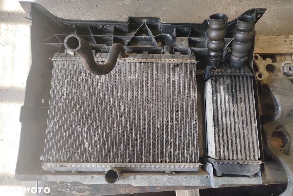 pas przód chłodnica wody intercoller + wentylator do Scudo II expert jumpy 07- 2,0 jtd hdi - 3