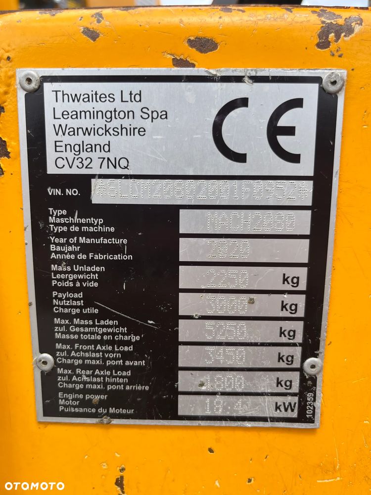 Thwaites Mach 2080 3 Tonne Hydrostatic - 25