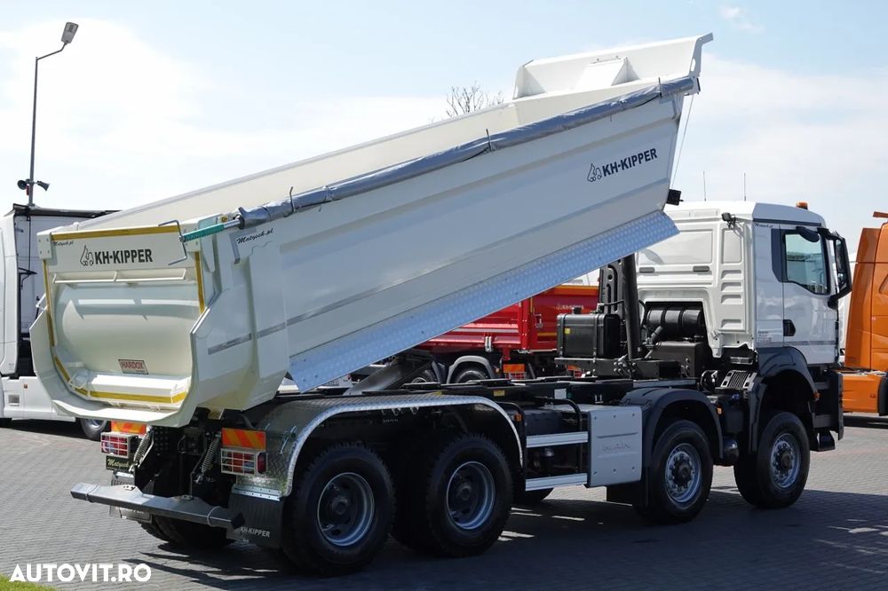MAN TGS 41.480 / 8x8 / BASCULANĂ SPATE / MANUAL / NOU NOU / KH-KIPPER / - 9