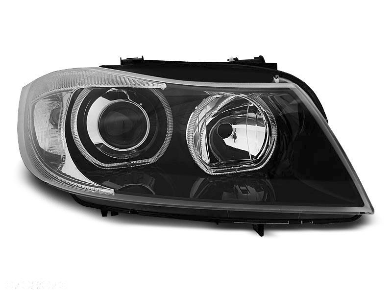 Lampy Bmw E90 E91 05-11 Ringi Led Black Rhd/Lhd - 1
