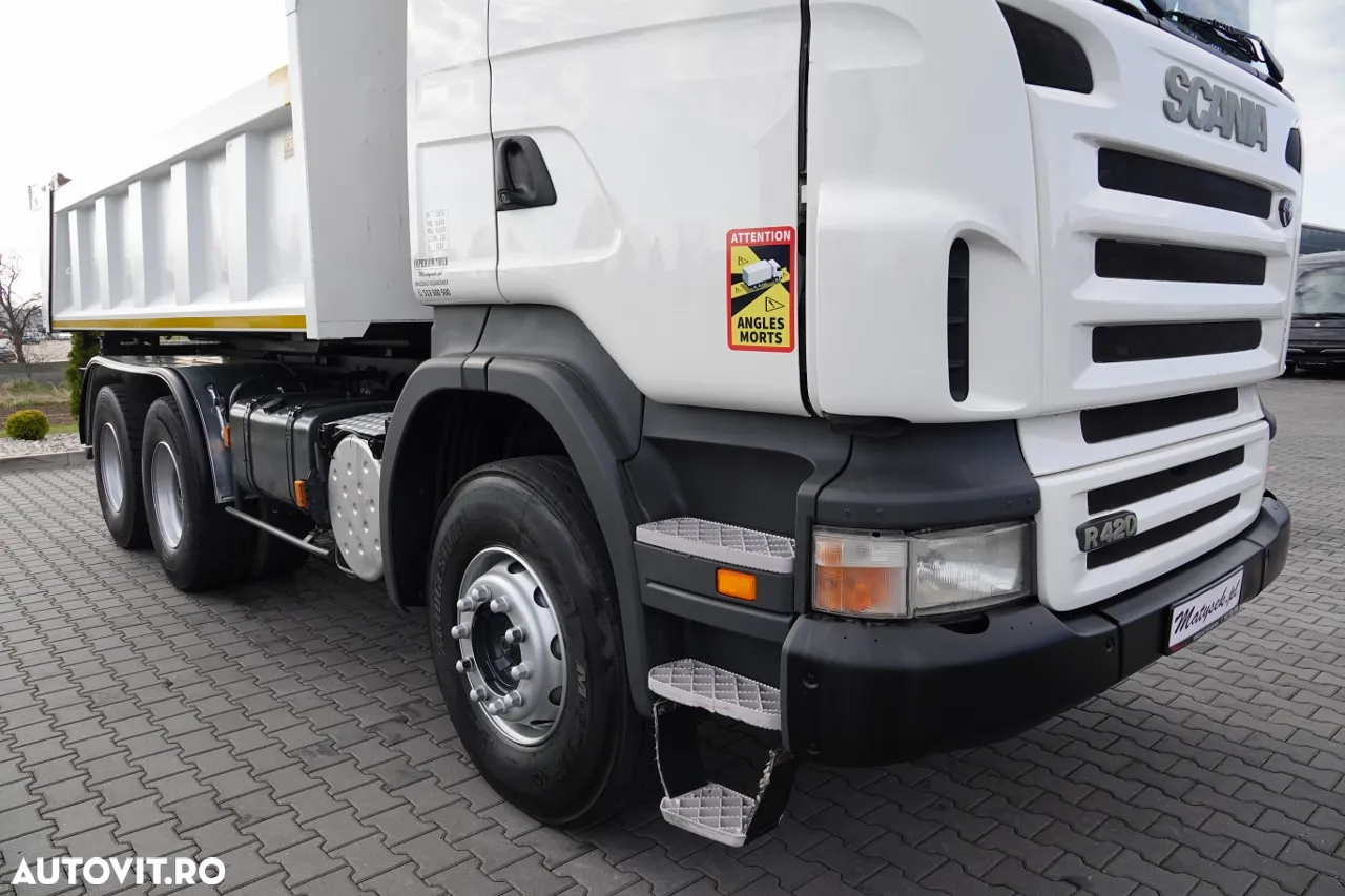 Scania R 420/ 6x4 / 2-SIDE TIPPER / HYDROBRATA / BORDMATIC / HYDROKLAPA / MANUAL / IMPORTAT - 16