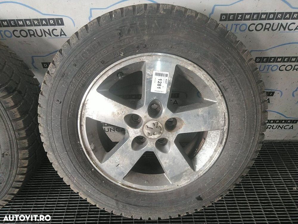 Jante aliaj Peugeot 4007 2007 - 2012 (1281) R16 Cu anvelope. 215/65 R16 et38. 5*114.3 - 5