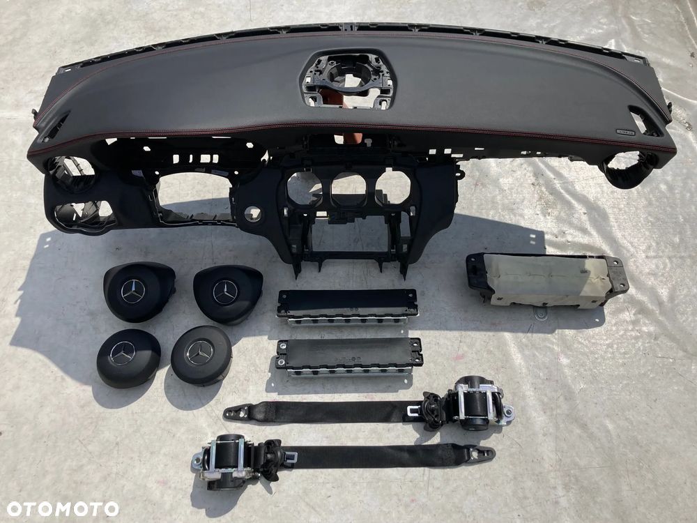 MERCEDES W205 C DESKA KONSOLA KOKPIT PULPIT PÓŁKA PARAPET SKÓRA MANUAL AIRBAG PODUSZKI POWIETRZNE KIEROWCY PASAŻERA PASY PAS KURTYNA KURTYNY naprawa regeneracja Raz2 !!! - 3