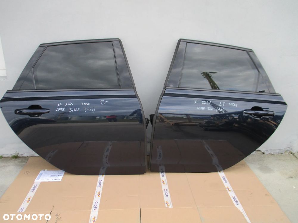 JAGUAR XF X260 DRZWI LEWE PRAWE PRZÓD TYŁ SPORTBRAKE KOMBI LOIRE BLUE 1AM - 2