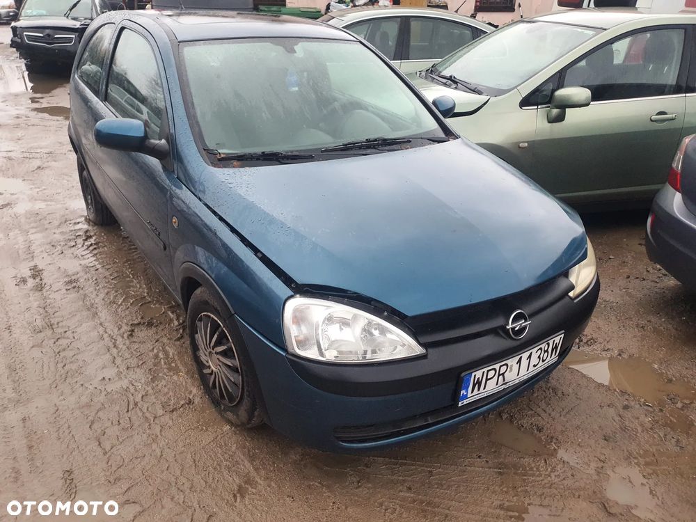 opel corsa c fotel kanapa deska kokpit podsufitka boczek podłokietnik licznik panel szyb stacyjka - 1