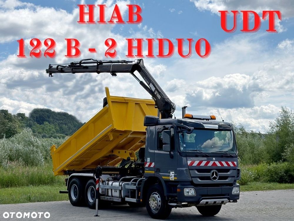 Mercedes-Benz ACTROS 2636 * HIAB 122 B-2 HIDUO + PILOT + BORDMATIC *6x4*STAN BDB - 1