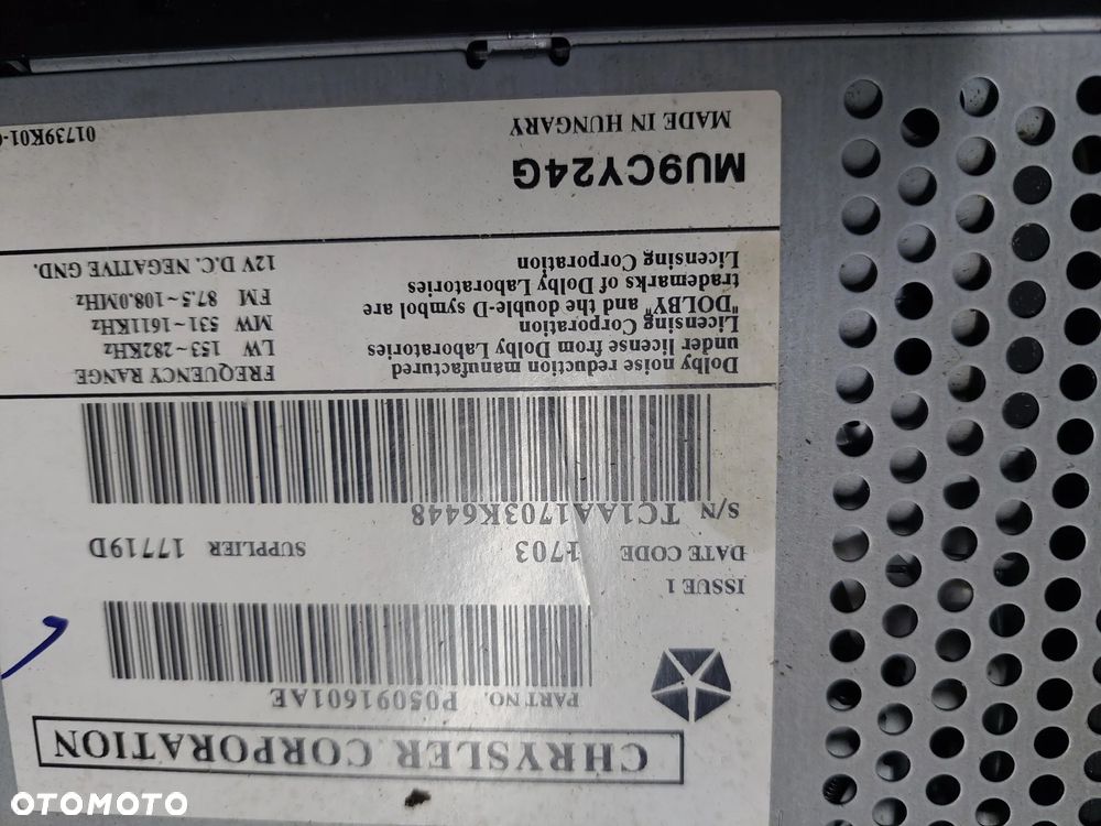 Radio CHRYSLER PT CRUISER  MU9CY24G - 3