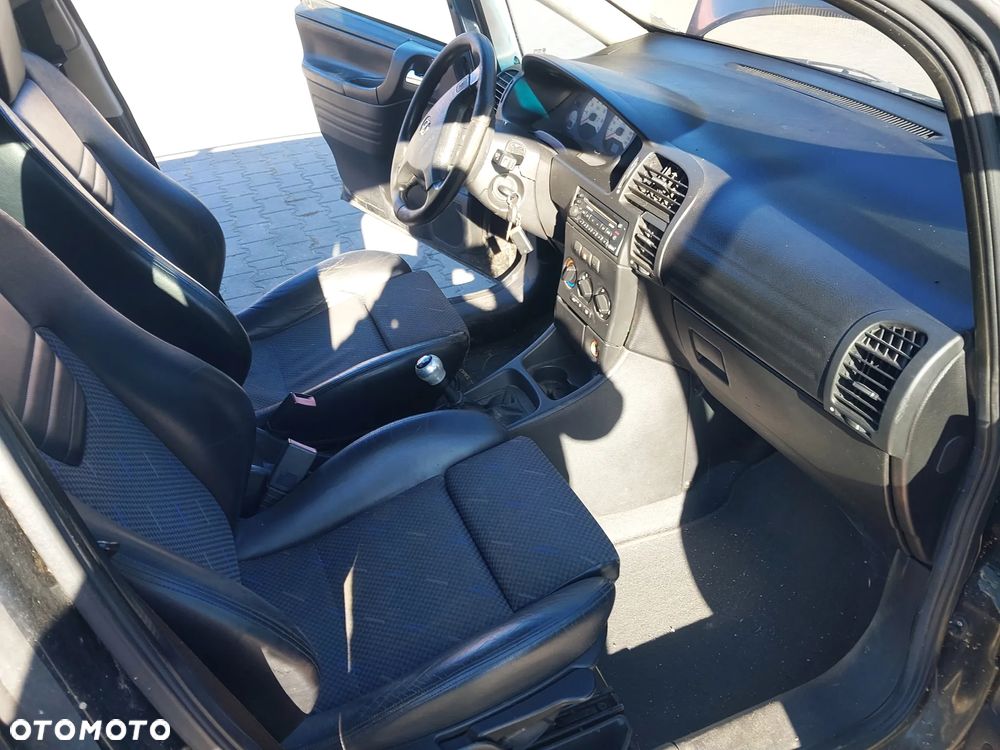 Fotele RECARO Opel Zafira A OPC na 7 OSÓB półskóra fotel boczki wnętrze kanapa fotele drugi trzeci rząd tapicerka KOMPLET B. ŁADNE - 2