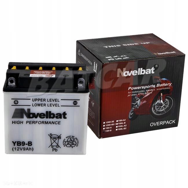 Akumulator Novelbat YB9-B 12V 9Ah 115A L - 1