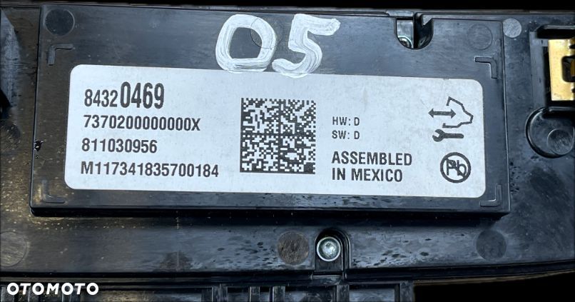 O5 BUICK ENCLAVE II 2017 - PANEL KLIMATYZACJI NAWIEWU 84320469 - 4
