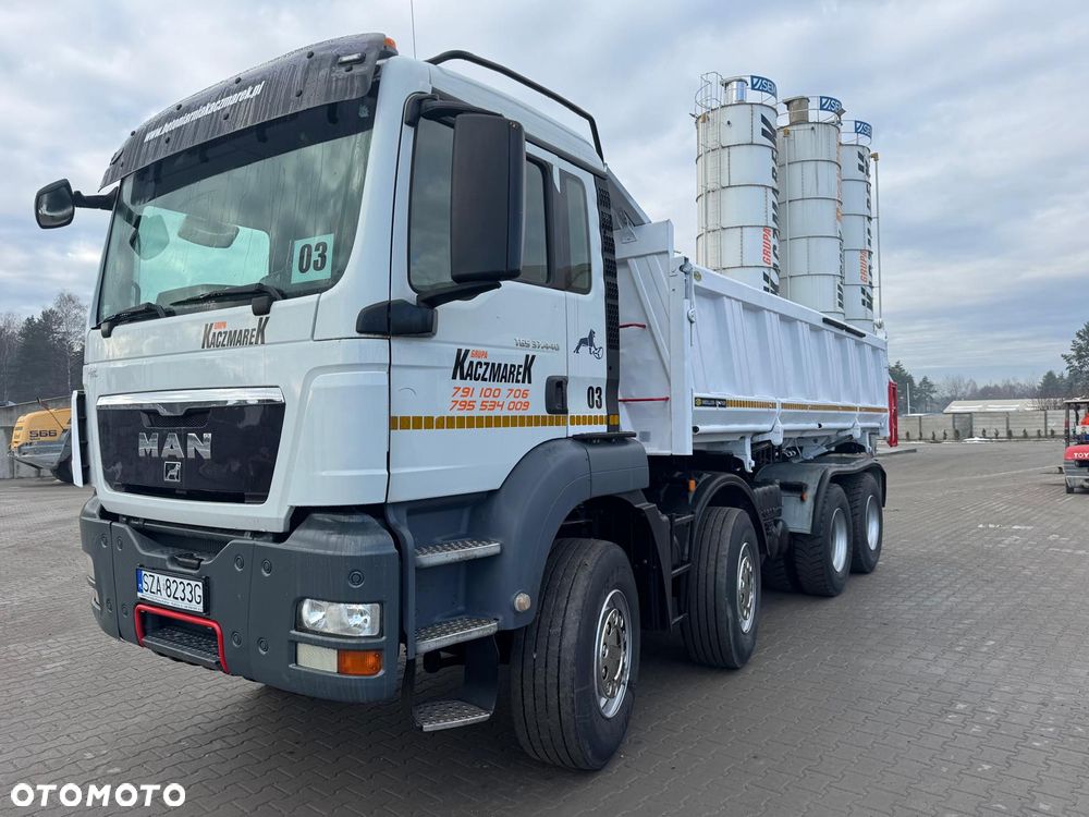 MAN TGS 2008r 8x4 3 STRONNY WYWROT + Hydroburta!!! - 1