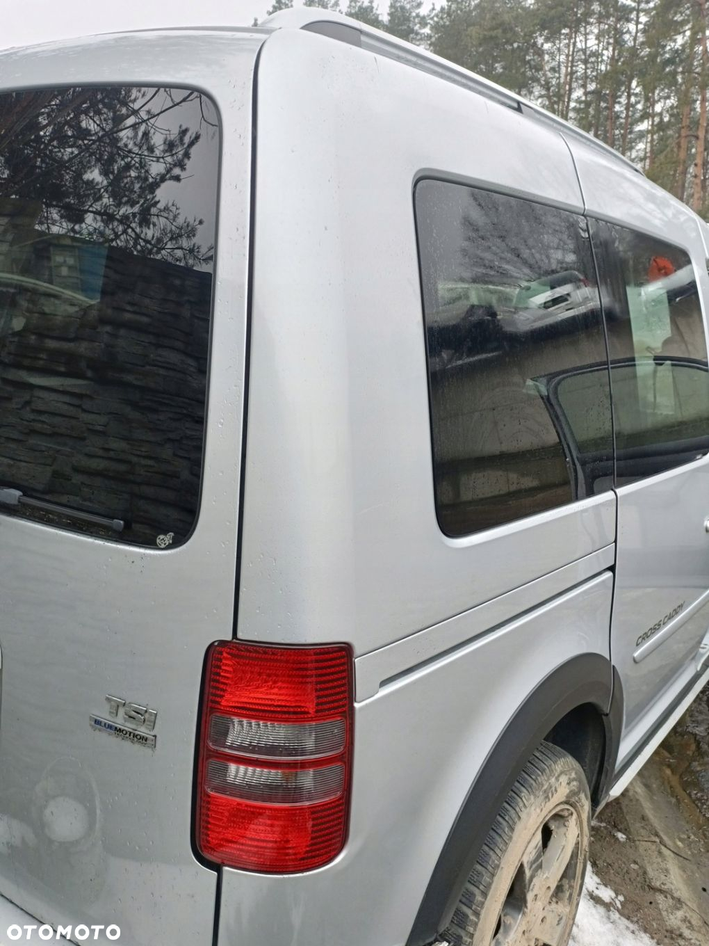 VOLKSWAGEN CADDY III LIFT 10-15 r ĆWIARTKA błotnik PRAWY tył SREBRNA !wersja krótka! * - 4