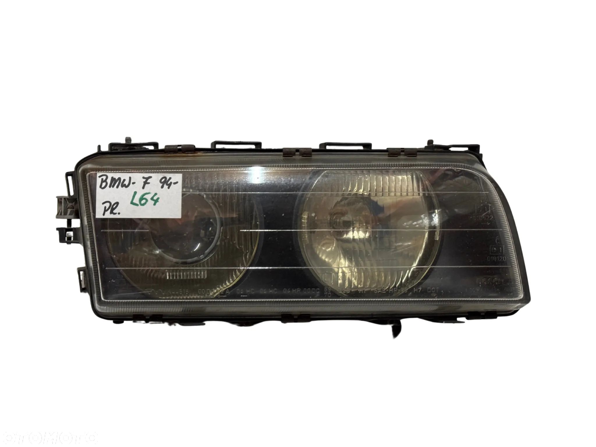 LAMPA REFLEKTOR GŁÓWNY PRAWY BMW 7 E38 SOCZEWKA 1994- - 1