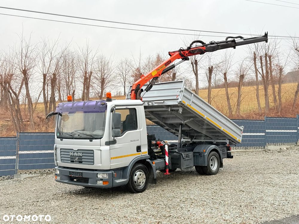 MAN MAN TGL 12-240 Kiper Wywrotka 4x2 Kran PALFINGER PK 12500 BARDZO DOBRY STAN - 1