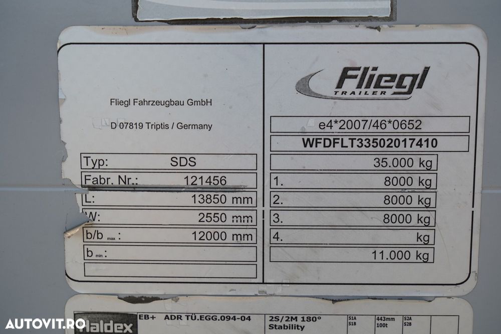 Volvo FH 460 / KIT / I-PARK COOL / MEGA / PLATFORMĂ JOSĂ / + FLIEGL / MEGA CORTINĂ / LOCĂ DIN OȚEL - 7 M / ACOPERIȘ RIDICAT / PLATFORMĂ JOSĂ - 36