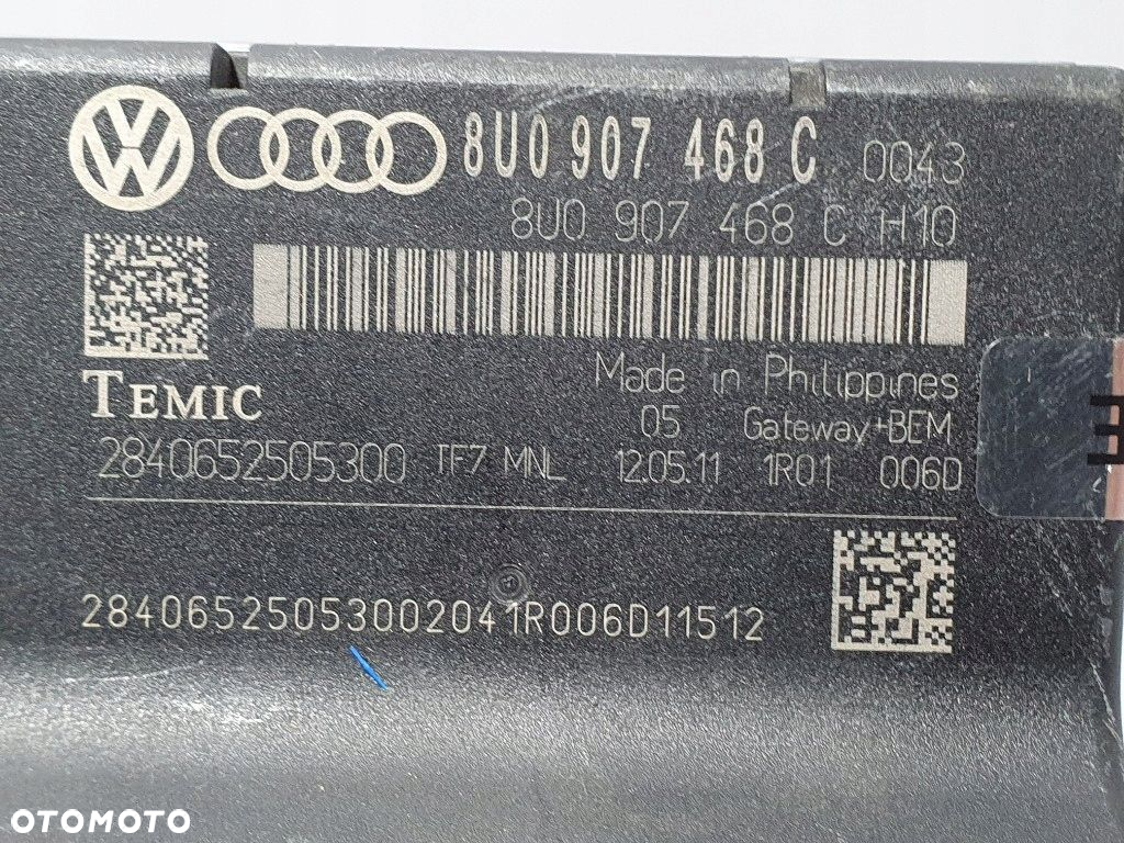 AUDI A1 8X Q3 8U MODUŁ STEROWNIK GATEWAY 8U0907468C - 5
