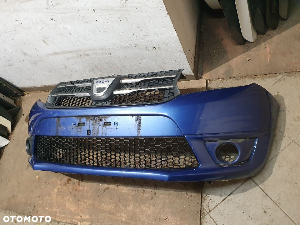 Dacia Logan Sandero II 12- zderzak przedni kratka wiązka grill - 2