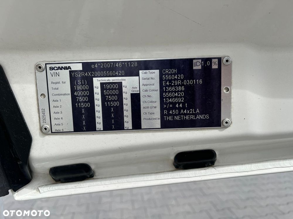 Scania R450 / ACC / WYSOKA KABINA / RETARDER / KLIMA POSTOJOWA / ZABUDOWY / 2020 / SUPER STAN - 34