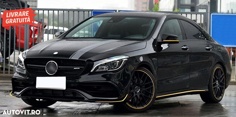 Set Stickere Capota Plafon Portbagaj si Laterale Gri Inchis Mercedes CLA W117 C117- livrare gratuita - 11