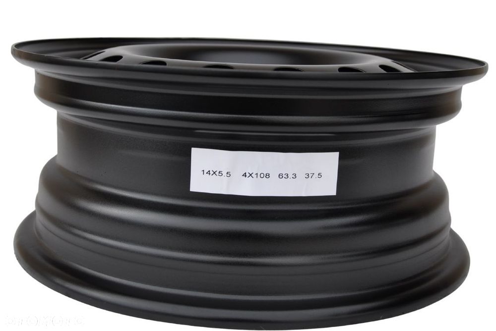 4x NOWE FELGI STALOWE 14 4x108 FORD FIESTA MK5 MK6 MK7 MK8 FOCUS KA - 3