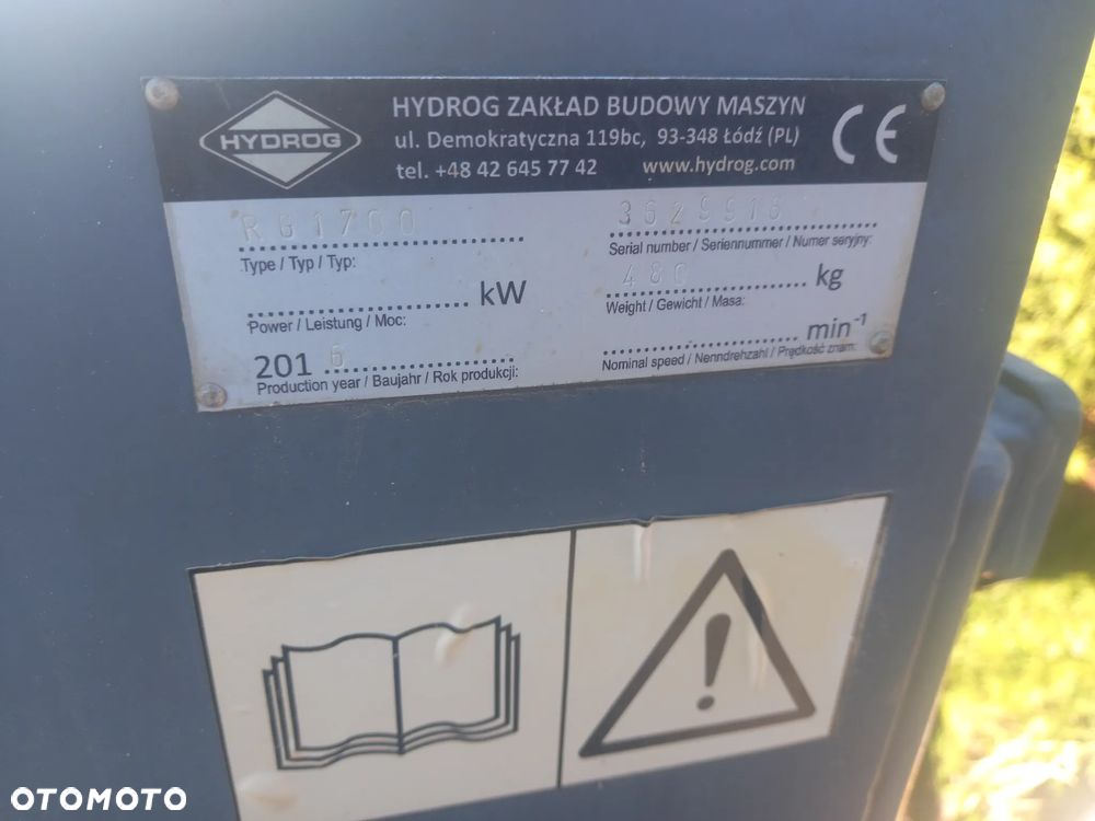 Siewnik rozsypywacz Hydaruliczny HYDROG RG 1700 2016rok Bomag hamm cat ammann dynapac - 6