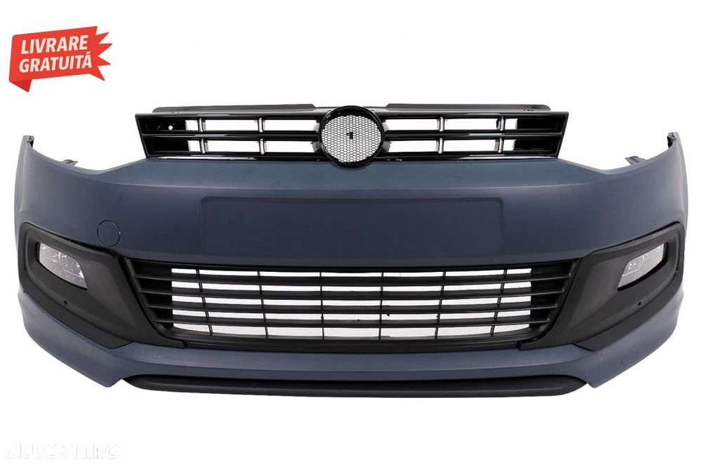 Pachet Exterior cu Faruri si Stopuri VW Polo 6R 6C (2009-2017) R-Line Design Semna- livrare gratuita - 2