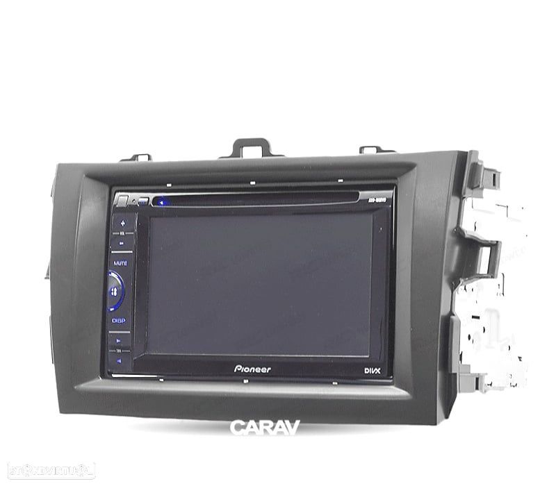 MOLDURA ADAPTADOR PRETO PARA RADIO 2-DIN PARA TOYOTA COROLLA 07-13 - 4