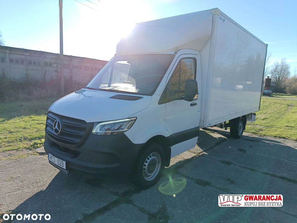 Mercedes-Benz Sprinter KONTENER+ winda ZEPRO (750kg) 2.0 diesel 170kM automat rok 2021.12 WEBASTO, OGRZEWANY KONTENER, SUPER STAN, BEZ RDZY!!! - 1