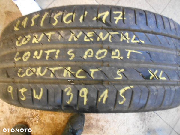 Opona pojedyńcza 215/50r17 continental conti sport contact 5 7mm lato