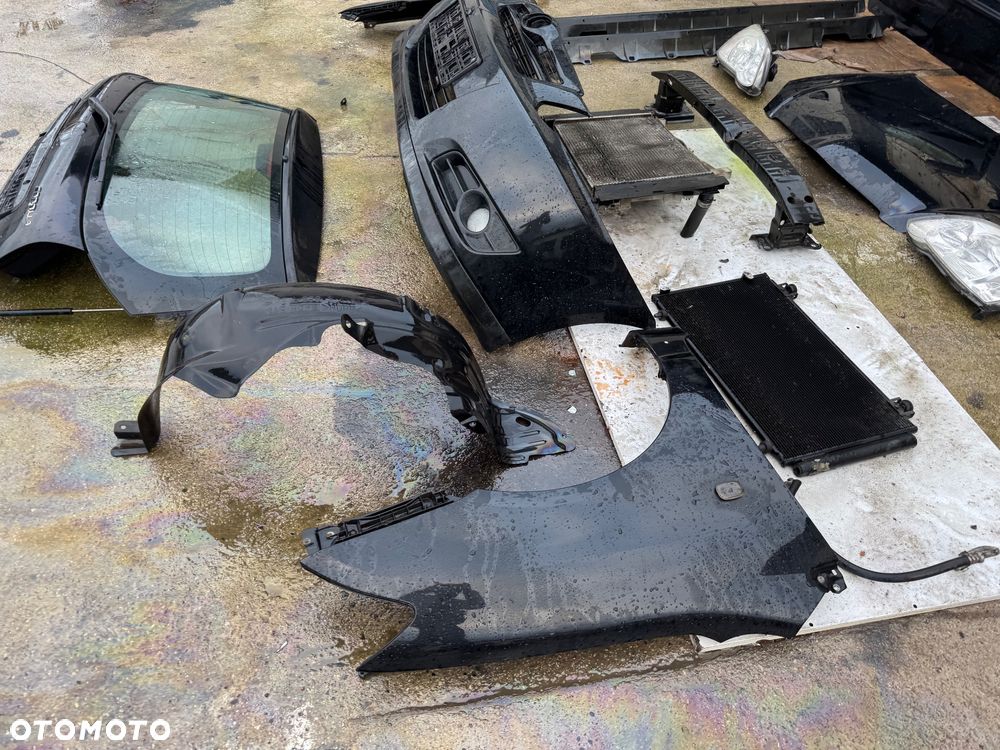 Toyota corolla e12 maska zderzak przód drzei prawe lewe progi nadkole błotnik prawy lewy klapa tył tylnia klapa bagażnika lusterko kod lakieru 209 czarny fb15 - 8