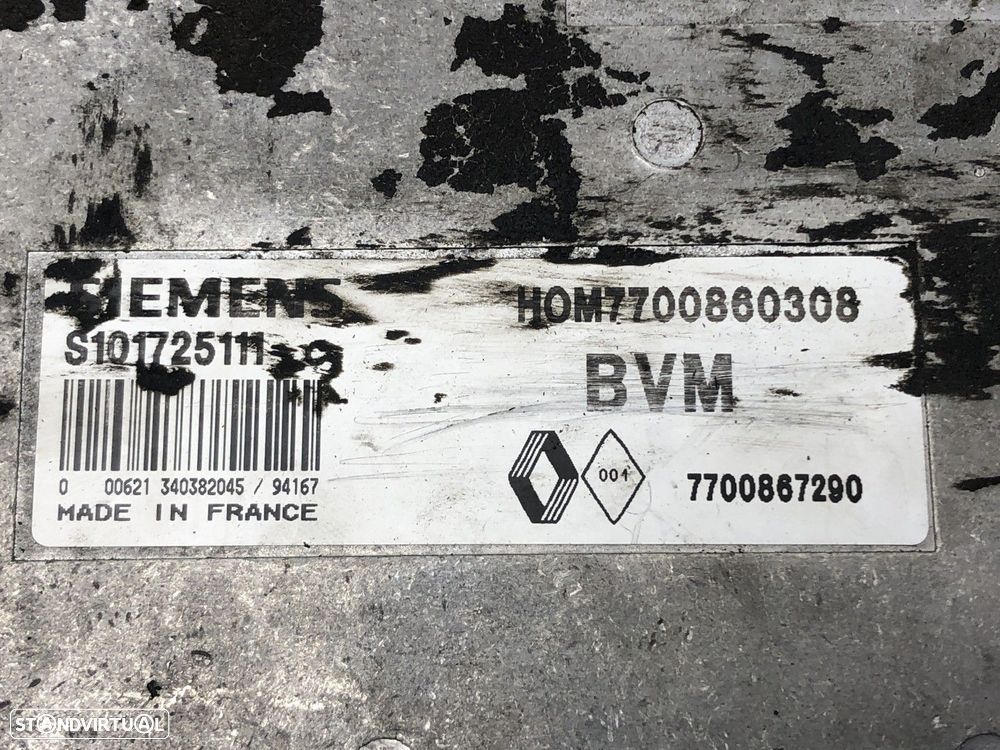 Centralina do motor RENAULT LAGUNA I 1.8 11.93 - 03.01 REF. 7700867290 - 3