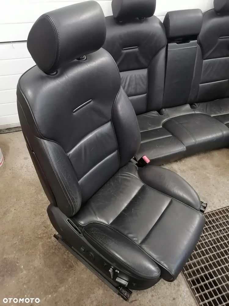 Fotele Kanapa Boczki Skóra Skórzany Czarna Audi A8 D3 EU Na Elementy - 2